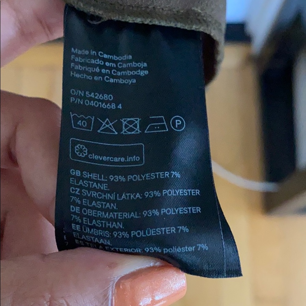 ARMY GREEN LONG BODYCON DRESS MINOR DAMAGE - Picture 4 of 7